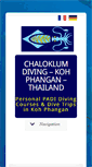 Mobile Screenshot of chaloklum-diving.com