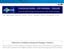 Tablet Screenshot of chaloklum-diving.com